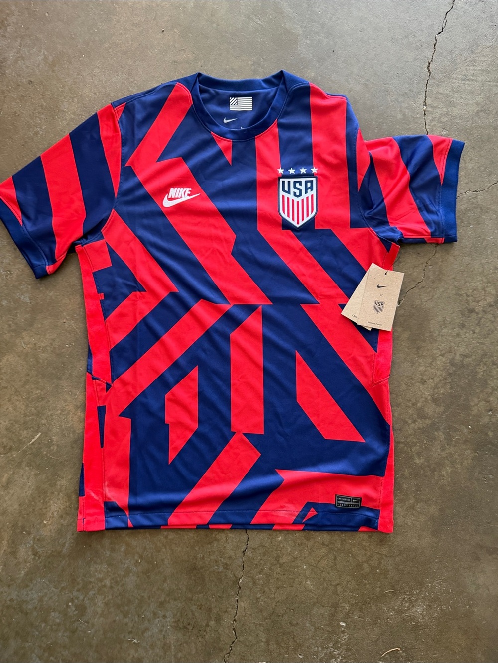 Nike USA Soccer Jersey - Red & Navy Graphic
